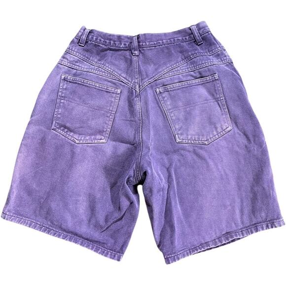 Chazz by Charles Ghailian Purple 90’s Vintage Denim Shorts - Picture 2 of 3